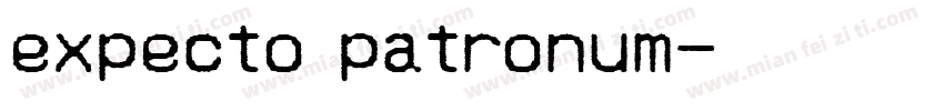 expecto patronum字体转换